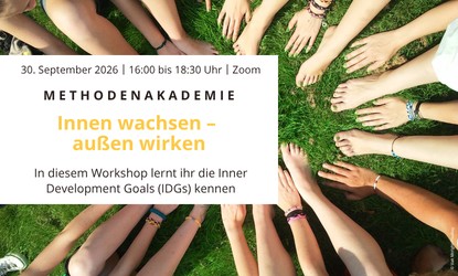 Hände in der Mitte - Methodenakademie - Innen wachsen - außen wirken